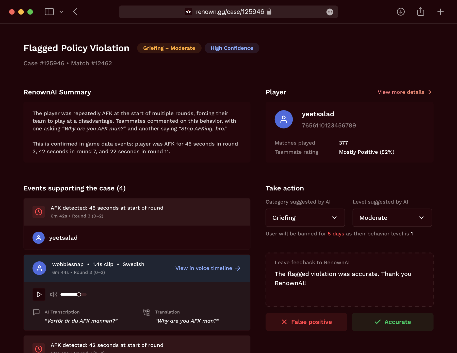 Moderator dashboard #3